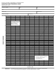 Document preview: Form CEM-2601 Construction Progress Chart - California