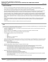 Form CEM-2311 &quot;Temporary Pedestrian Access Route Contractor Compliance Report&quot; - California, Page 11