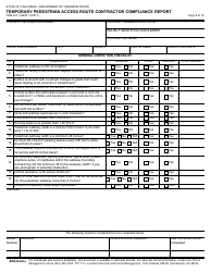 Form CEM-2311 Temporary Pedestrian Access Route Contractor Compliance Report - California, Page 8