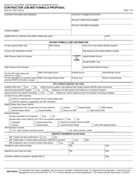 Document preview: Form CEM-3511 Contractor Job Mix Formula Proposal - California