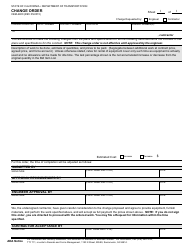 Document preview: Form CEM-4900 Change Order - California