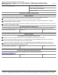 Document preview: Form CEM-5773 Americans With Disabilities Act (Ada) Project Compliance Certification - California