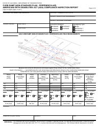 Form CEM-5773NSPP Curb Ramp (Non-standard Plan - Perpendicular) Americans With Disabilities Act (Ada) Compliance Inspection Report - California, Page 2