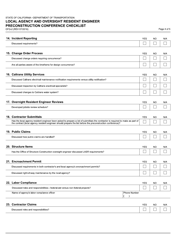 Form OFG-2 &quot;Local Agency and Oversight Resident Engineer Preconstruction Conference Checklist&quot; - California, Page 4