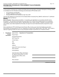 Document preview: Form IT-0003 Information Technology Procurement Plan (Standard) - California