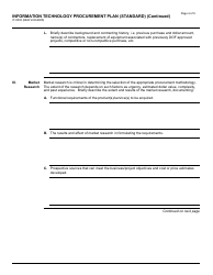 Form IT-0003 &quot;Information Technology Procurement Plan (Standard)&quot; - California, Page 4