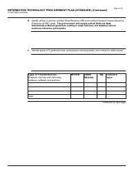 Form IT-0003 &quot;Information Technology Procurement Plan (Standard)&quot; - California, Page 6