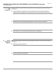 Form IT-0003 &quot;Information Technology Procurement Plan (Standard)&quot; - California, Page 7