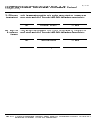 Form IT-0003 &quot;Information Technology Procurement Plan (Standard)&quot; - California, Page 9