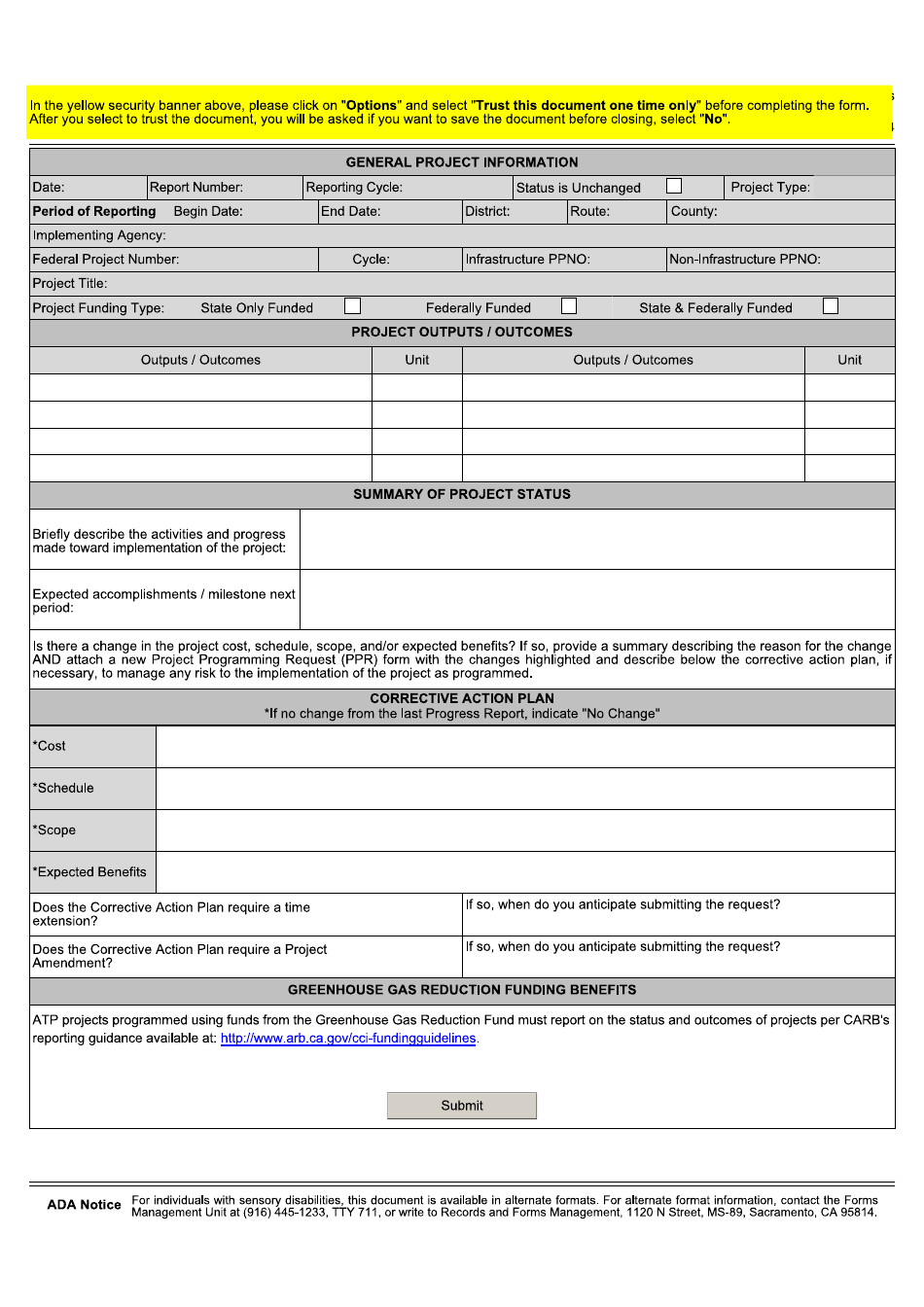 Form LAPG22-S Active Transportation Program Project Progress Report - California, Page 4