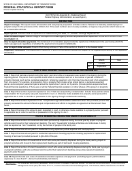 Document preview: Form RW-02-04 Federal Statistical Report Form - California