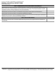 Form RW-02-04 &quot;Federal Statistical Report Form&quot; - California, Page 2