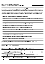 Form TR-0100 Standard Encroachment Permit Application - California, Page 2