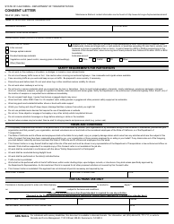 Document preview: Form TR-0131 Consent Letter - California
