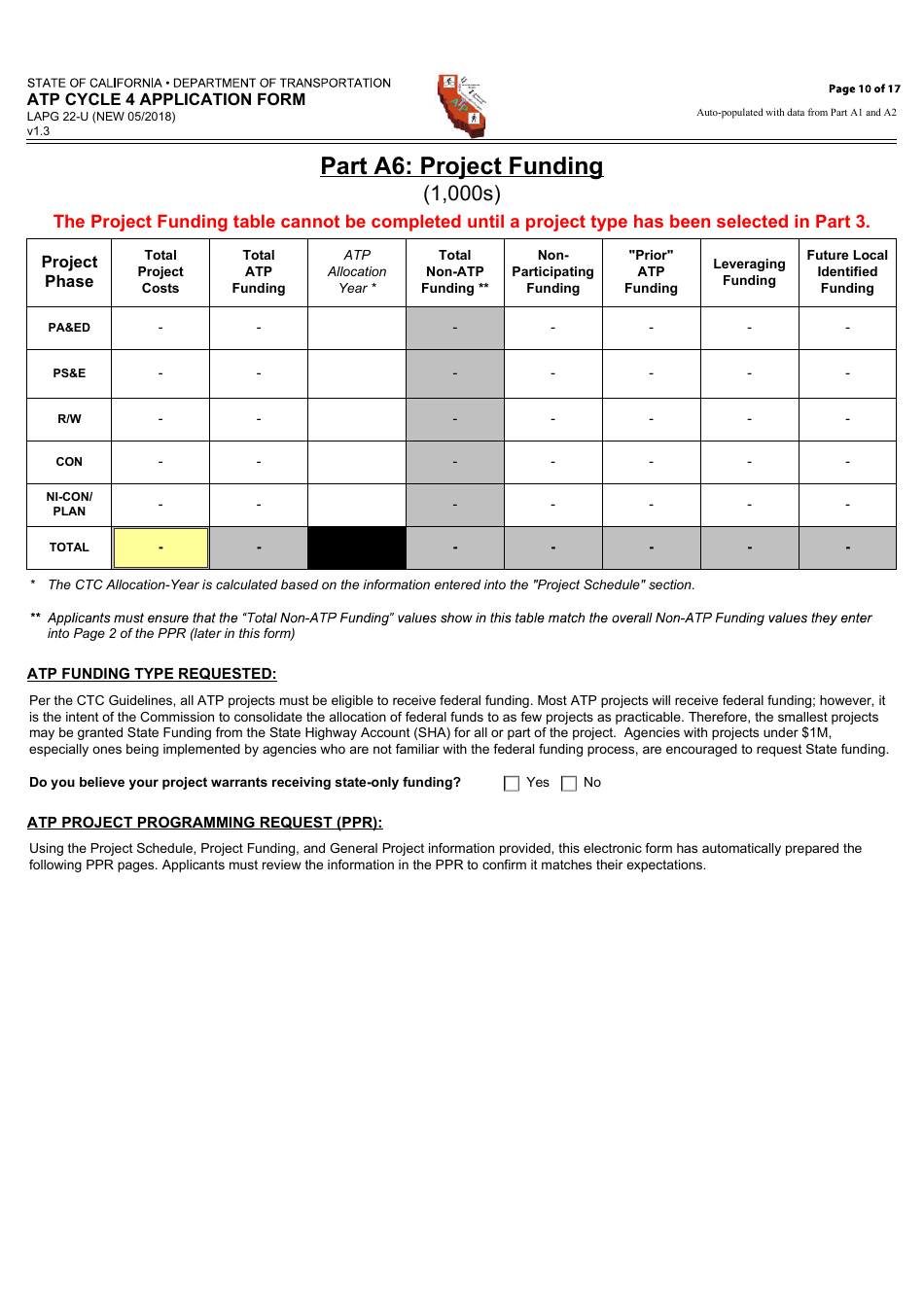 Form LAPG22-U ATP Cycle 4 Application Form - California, Page 10