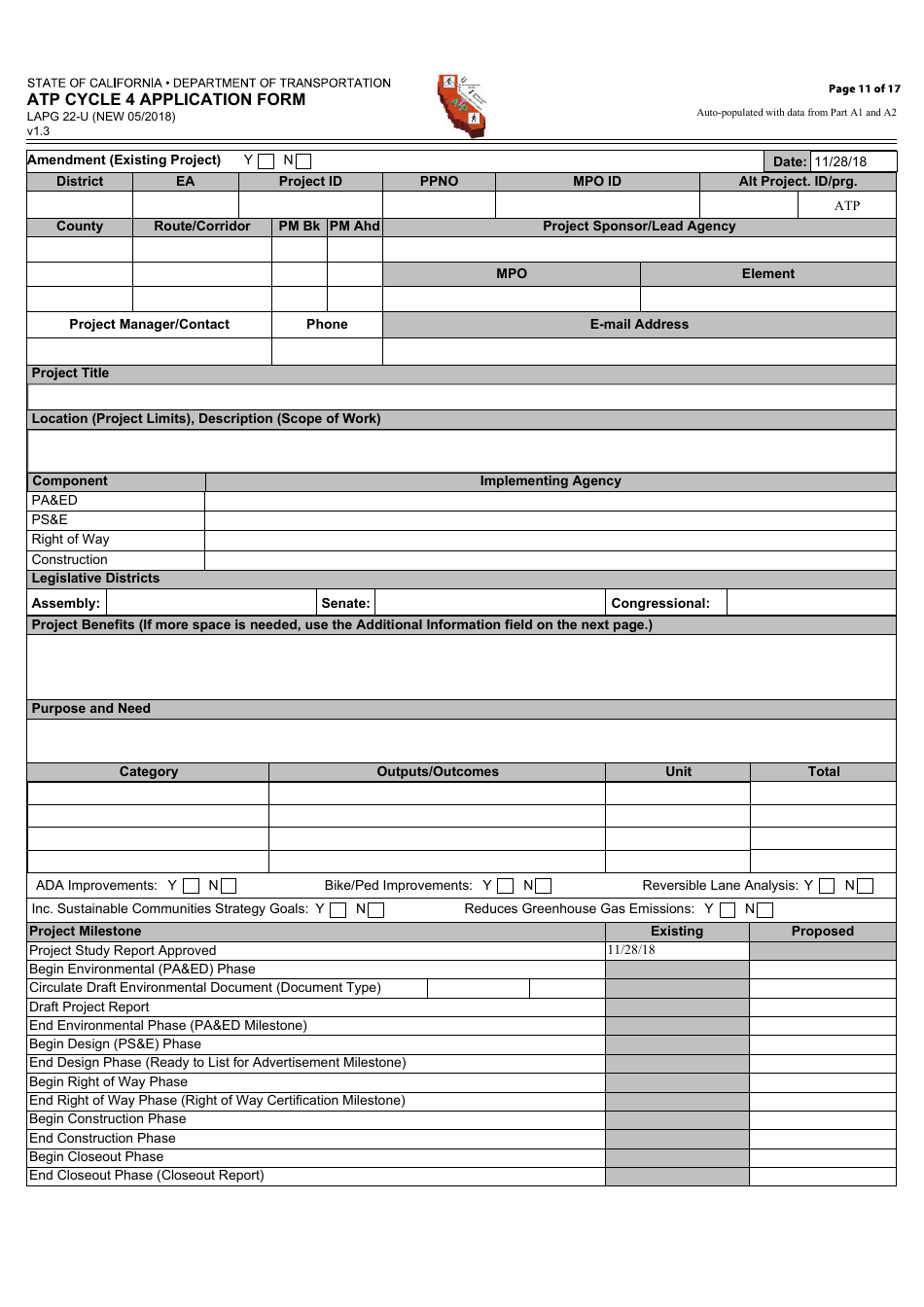 Form LAPG22-U ATP Cycle 4 Application Form - California, Page 11