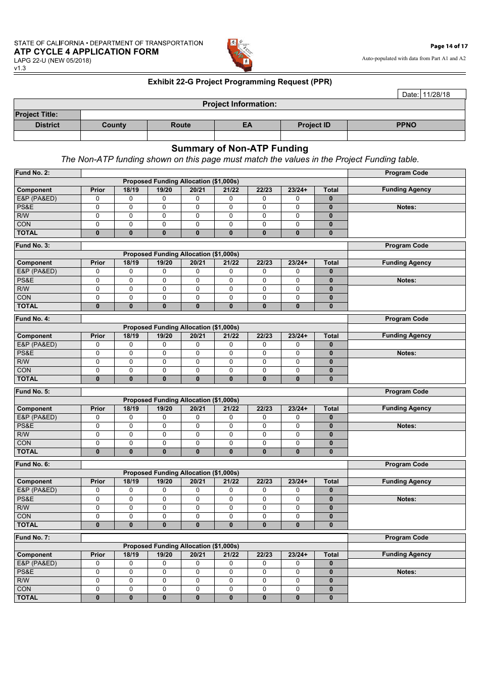 Form LAPG22-U ATP Cycle 4 Application Form - California, Page 14