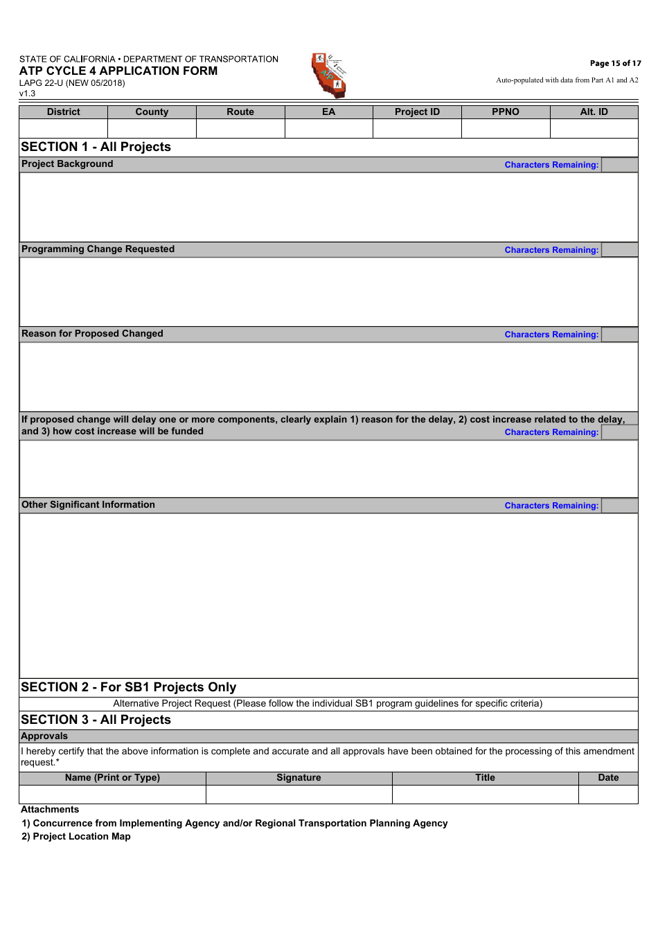 Form LAPG22-U ATP Cycle 4 Application Form - California, Page 15