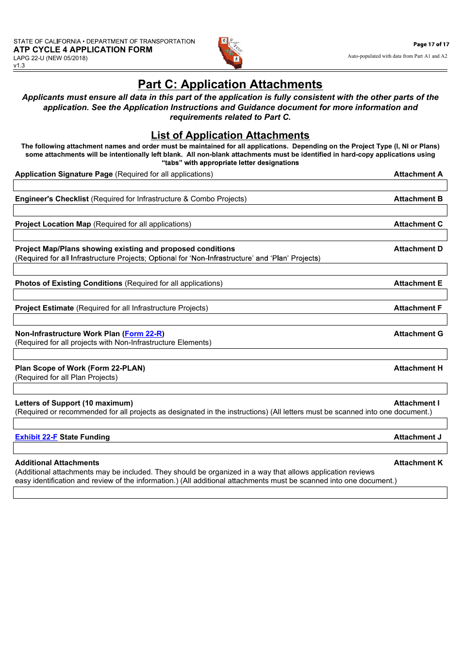 Form LAPG22-U ATP Cycle 4 Application Form - California, Page 17