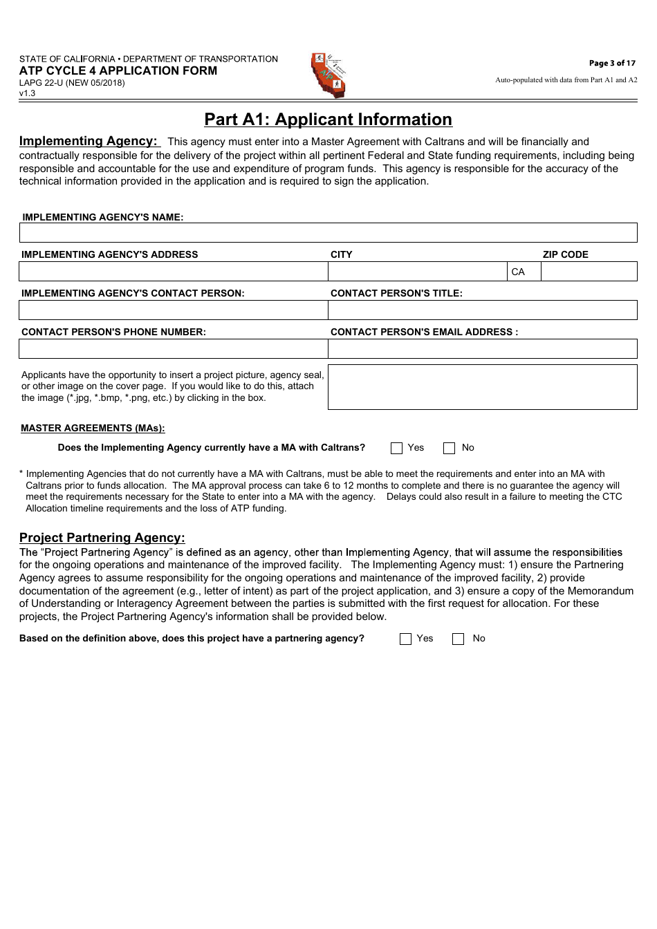 Form LAPG22-U ATP Cycle 4 Application Form - California, Page 3