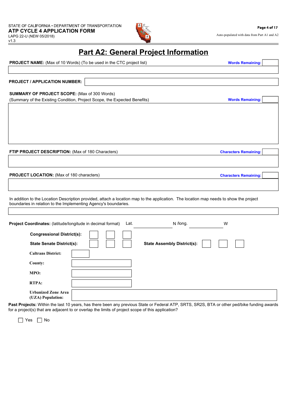 Form LAPG22-U ATP Cycle 4 Application Form - California, Page 4