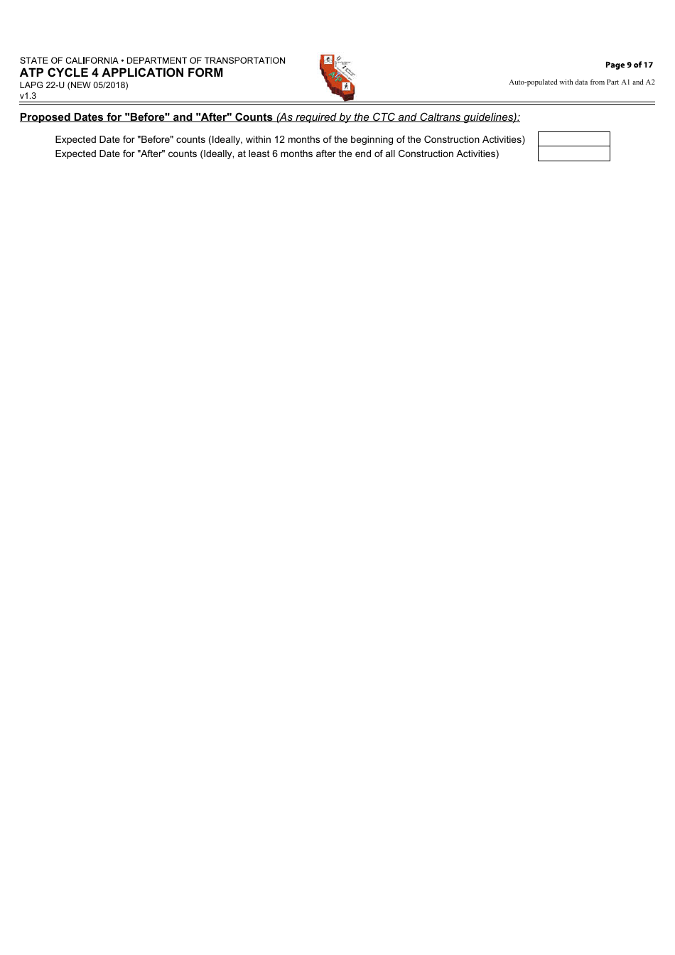 Form LAPG22-U ATP Cycle 4 Application Form - California, Page 9