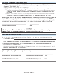 Form HBD-40 Affidavit of Parent-Child Relationship - California, Page 2