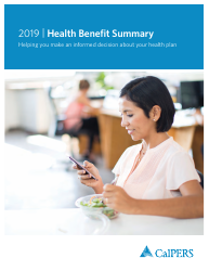Document preview: Health Benefit Summary - California, 2019