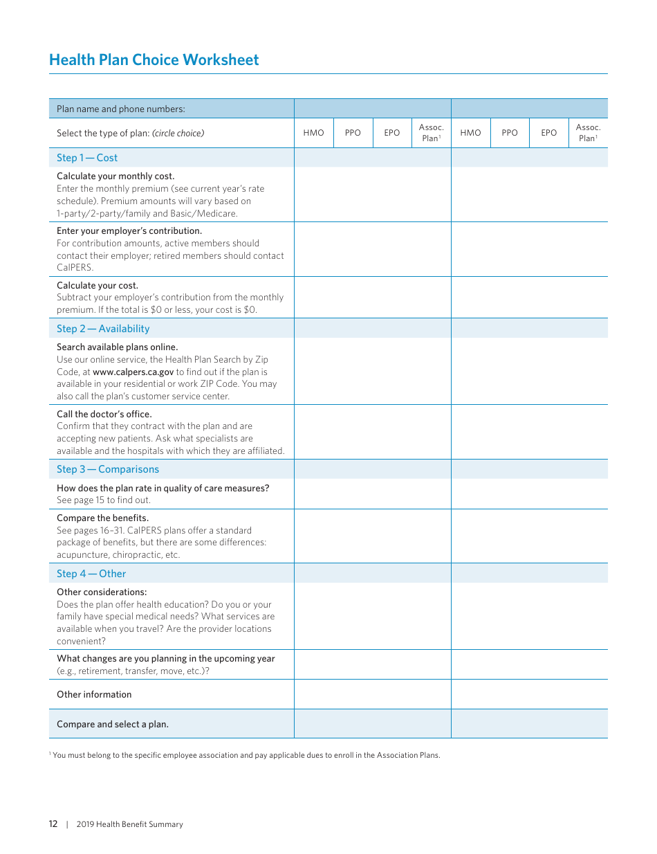Health Benefit Summary - California, Page 14