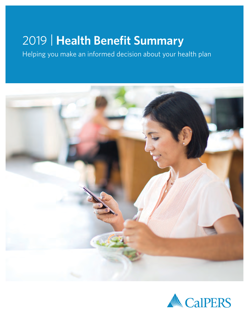 Health Benefit Summary - California, Page 1