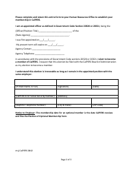 Form my|CalPERS0842 Election of Optional Membership - State Appointee - California, Page 3