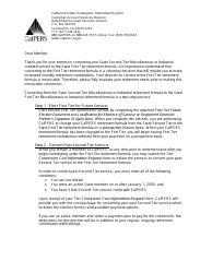 Document preview: Form 0890 First Tier Future Election Package - California