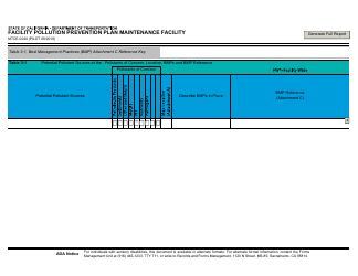 Form MTCE-0040 Facility Pollution Prevention Plan Maintenance Facility - California, Page 2