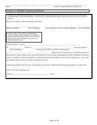 Form PERS09M0297 &quot;Judges' Service Retirement Application&quot; - California, Page 5