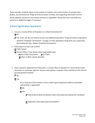 &quot;School Applicant Questionnaire Form&quot; - California, Page 2