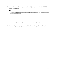 &quot;School Applicant Questionnaire Form&quot; - California, Page 4