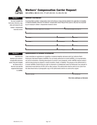Document preview: Form PERS-BSD-92 Workers' Compensation Carrier Request - California