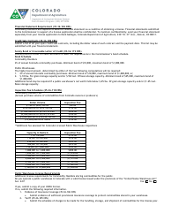 &quot;Commodity Handler License Application Form&quot; - Colorado, Page 2