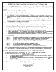 Form WC131 &quot;Request for Utilization Review&quot; - Colorado, Page 2