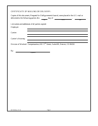 Form WC193 Request for Disfigurement Award (Photo) - Colorado, Page 2