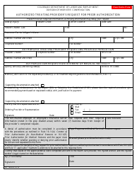 Form WC188 &quot;Authorized Treating Provider's Request for Prior Authorization&quot; - Colorado, Page 4