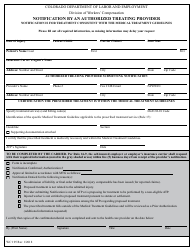 Document preview: Form WC195 Notification by an Authorized Treating Provider - Colorado
