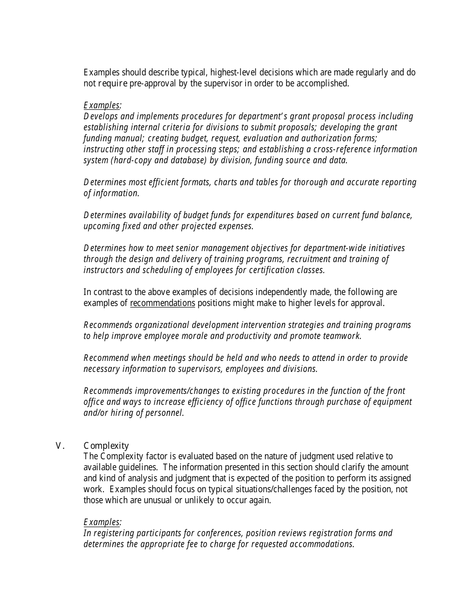Position Description Questionnaire (Pdq) Instructions - Colorado, Page 4