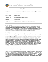 Pay Differential Individual Agreement Form - Colorado