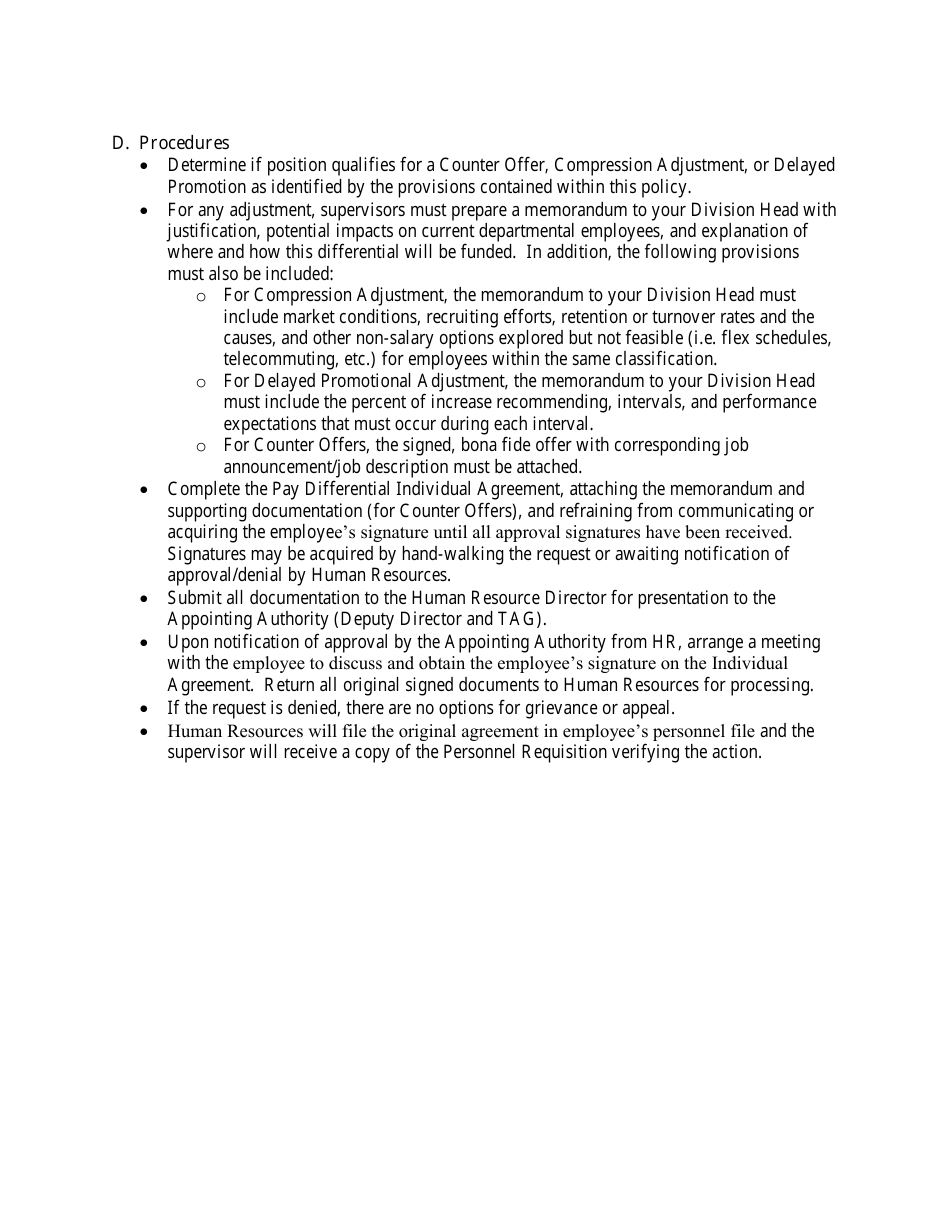 Pay Differential Individual Agreement Form - Colorado, Page 2