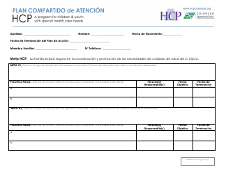 Document preview: Hcp Plan Compartido De Atencion - Colorado (Spanish)
