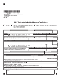 Form DR0104 Colorado Individual Income Tax Return - Colorado