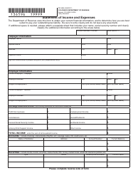 Form DR6596 &quot;Statement of Income and Expenses&quot; - Colorado