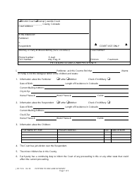 Form JDF1514 &quot;Petition to Disclaim Paternity&quot; - Colorado
