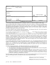 Document preview: Form JDF1502 Summons in Paternity - Colorado